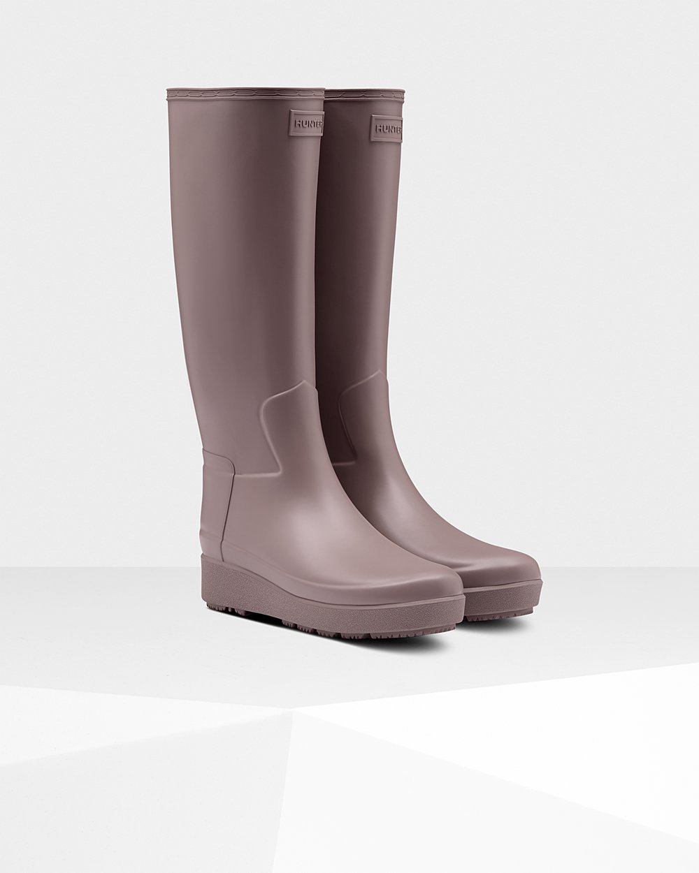 Botas Creeper Hunter Feminina Roxo - Refined Slim Fit Tall - 91DJBZUXH